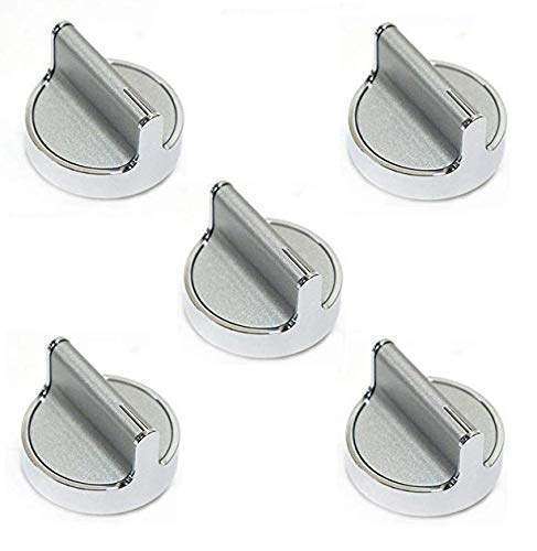 Range Cooktop Burner Knob 5 Pack Kit for Whirlpool W10698166