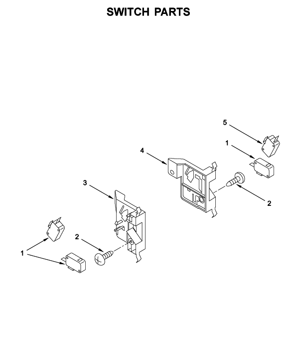 KitchenAid Microwave Door Switch Holder (L) W11201860