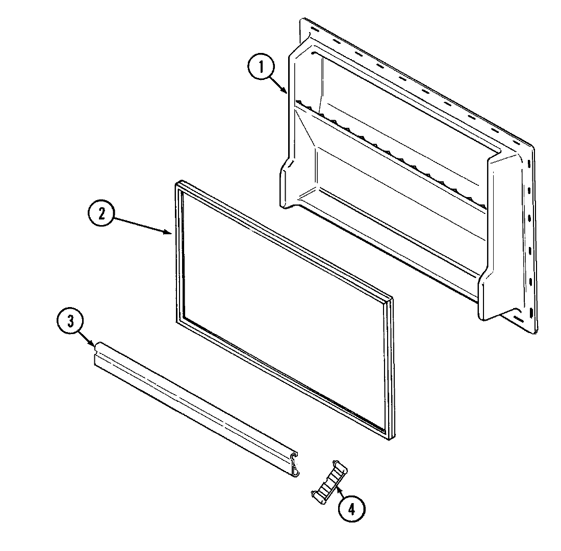 Whirlpool Refrigerator Door Shelf Retainer 70197-1