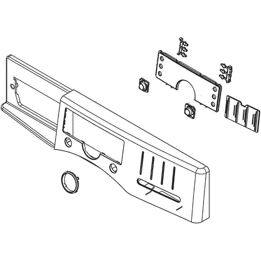 LG Dryer Control Panel Assembly AGL74356206