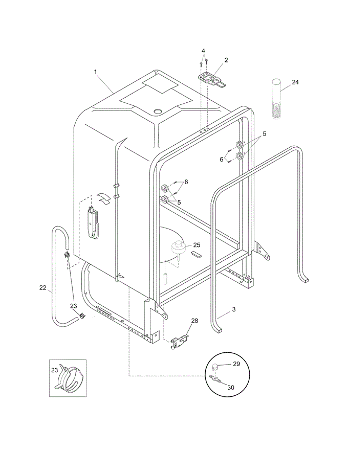 Frigidaire Dishwasher Tub Assembly 154729502