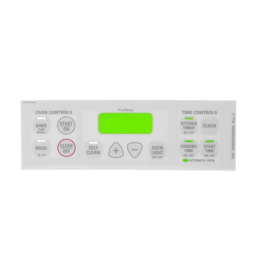 GE Faceplate Graphics Assy (White) WB27T10515