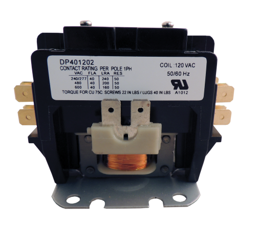 Supco Contactor 40A 120V 2 Pole DP401202