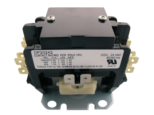 Supco Contactor 20A 24V 2 Pole DP20242