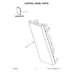 [RPW1017387] Whirlpool Microwave Control Panel W11120684