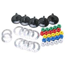 [RPW270384] Aftermarket Knob Kit, Universal Electric Range KN002