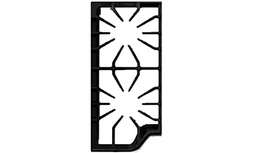 [RPW995376] Frigidaire Cooktop Burner Grate, Left (Black) 5304499392