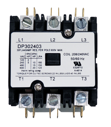 [RPW2000089] Supco Contactor 30A 240V 3 Pole DP302403